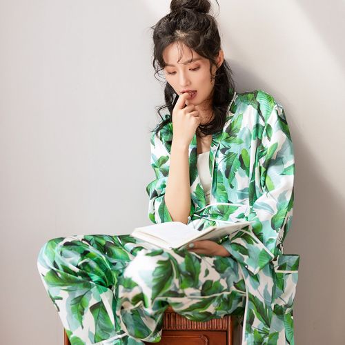 Pyjama pour femme en Viscose à manches longues - Ref 2992461