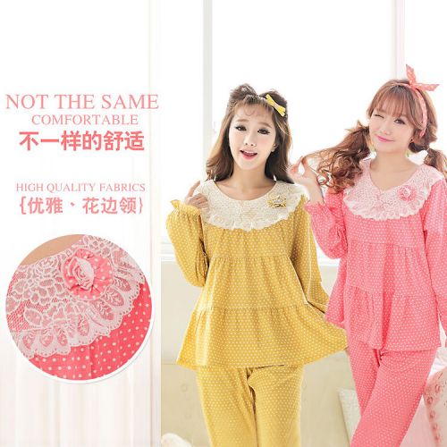 Pyjama pour femme en Coton à manches longues - Ref 2992535