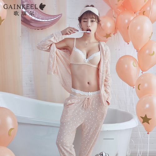 Pyjama pour femme GAINREEL en Coton à manches longues - Ref 2992571