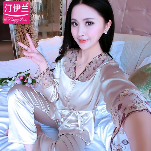 Pyjama pour femme en Polyester à manches longues - Ref 2992625