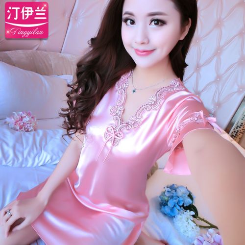 Pyjama pour femme en Polyester à manche courte - Ref 2992630