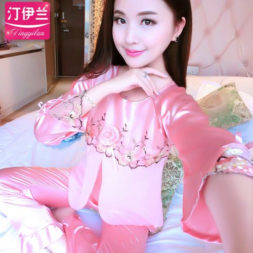 Pyjama pour femme en Polyester à manches longues - Ref 2992636