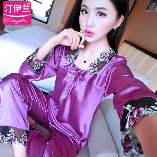 Pyjama pour femme en Polyester à manches longues - Ref 2992640