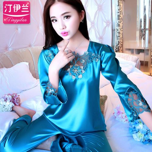 Pyjama pour femme en Polyester à manches longues - Ref 2992651