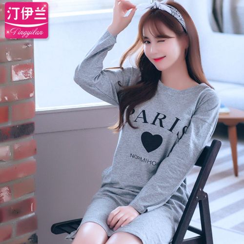 Pyjama pour femme en Coton à manches longues - Ref 2992660