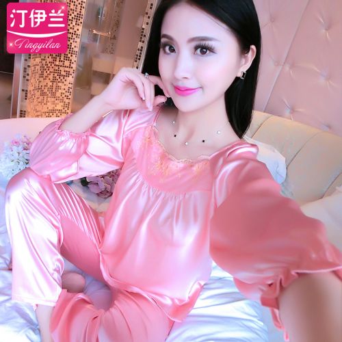 Pyjama pour femme en Polyester à manches longues - Ref 2992662