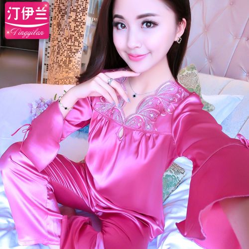 Pyjama pour femme en Polyester à manches longues - Ref 2992674