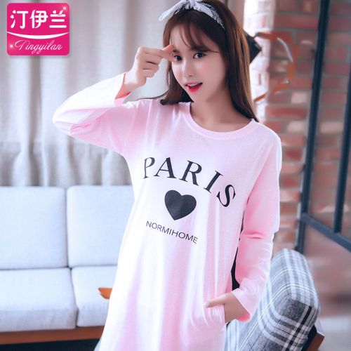 Pyjama pour femme en Coton à manches longues - Ref 2992677