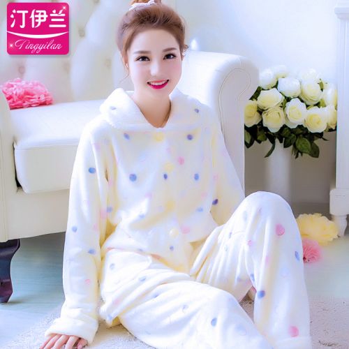 Pyjama pour femme en Polyester à manches longues - Ref 2992686