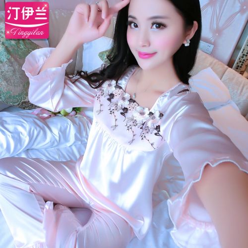 Pyjama pour femme en Polyester à manches longues - Ref 2992688