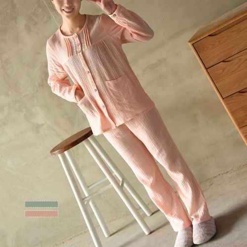 Pyjama pour femme en Coton à manches longues - Ref 2992755