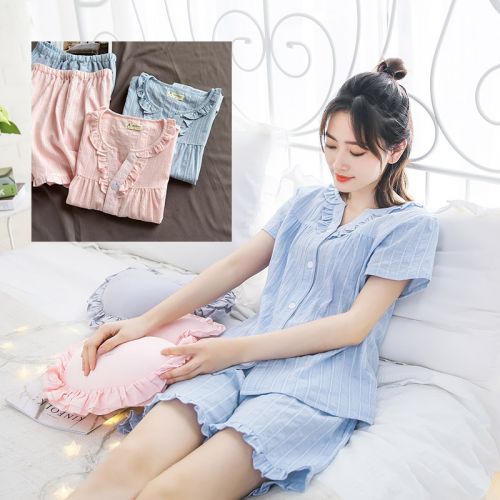 Pyjama pour femme en Coton à manche courte - Ref 2992758