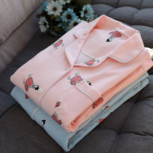Pyjama pour femme en Coton à manches longues - Ref 2992762
