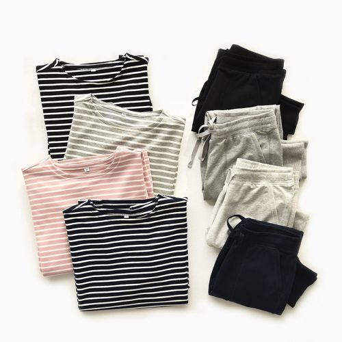 Pyjama pour femme en Coton à manches longues - Ref 2992770
