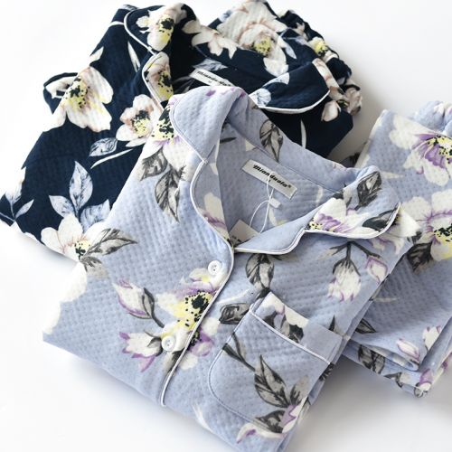 Pyjama pour femme en Coton à manches longues - Ref 2992773