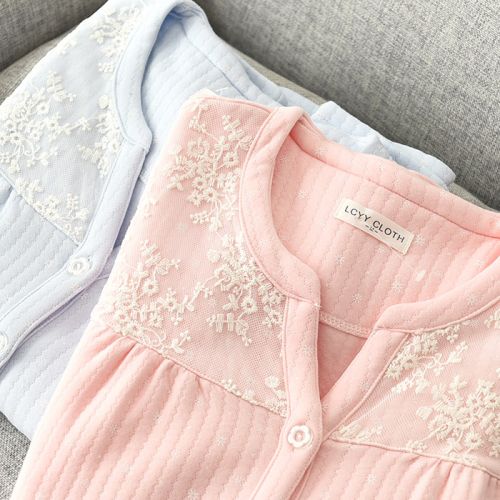 Pyjama pour femme en Coton à manches longues - Ref 2992774
