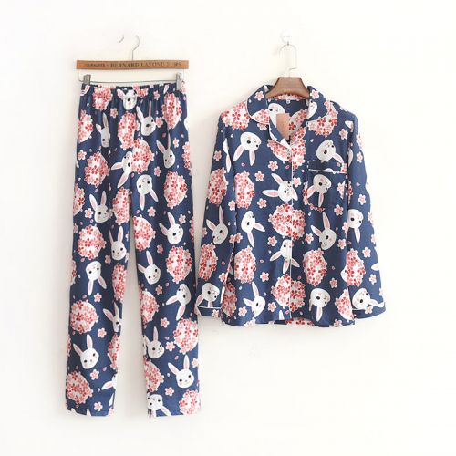 Pyjama pour femme en Coton à manches longues - Ref 2992779