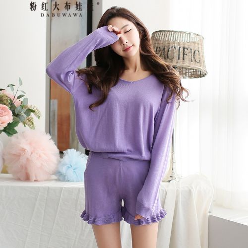 Pyjama pour femme en Acrylique à manches longues - Ref 2992785