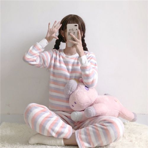 Pyjama pour femme à manches longues - Ref 2992811
