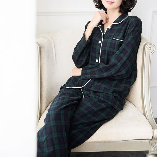 Pyjama pour femme en Coton à manches longues - Ref 2992816
