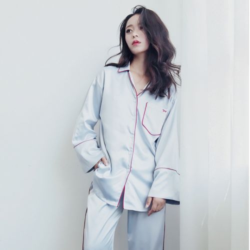 Pyjama pour femme en Polyester à manches longues - Ref 2992827
