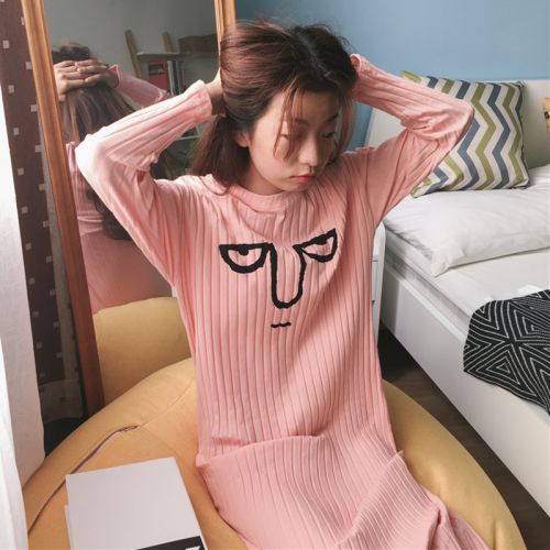 Pyjama pour femme en Coton à manches longues - Ref 2992872