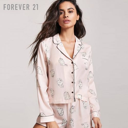 Pyjama pour femme FOREVER en Polyester à manches longues - Ref 2992879