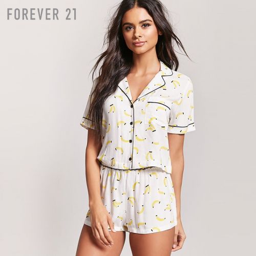 Pyjama pour femme FOREVER en Viscose à manche courte - Ref 2992880