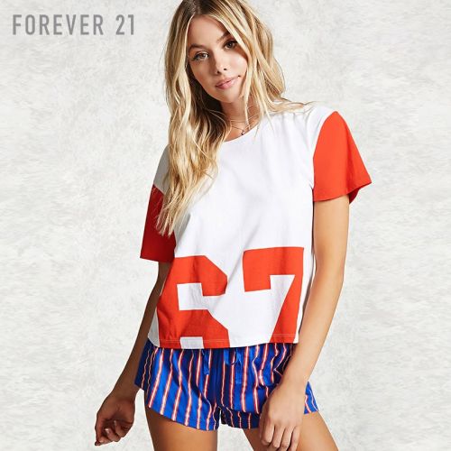 Pyjama pour femme FOREVER en Coton à manche courte - Ref 2992883