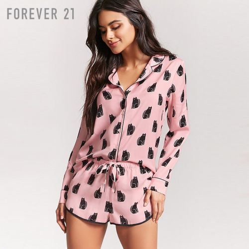 Pyjama pour femme FOREVER en Polyester à manches longues - Ref 2992891