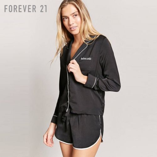 Pyjama pour femme FOREVER en Polyester à manches longues - Ref 2992899