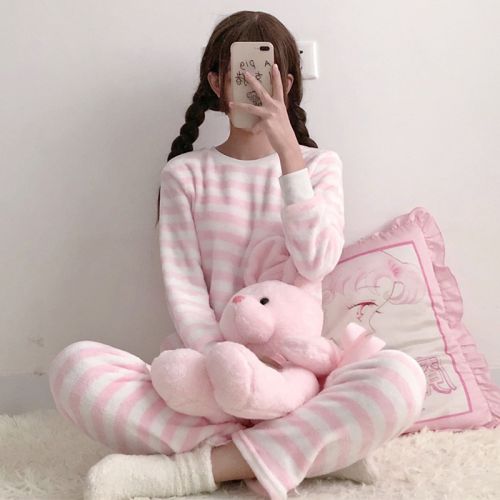 Pyjama pour femme en Polyester à manches longues - Ref 2992929