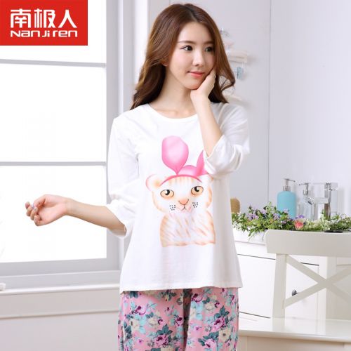 Pyjama pour femme en Coton à manchon moyen - Ref 2992947