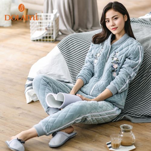 Pyjama pour femme en Polyester à manches longues - Ref 2992973