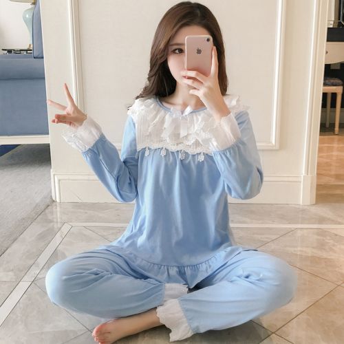 Pyjama pour femme en Coton à manches longues - Ref 2992974