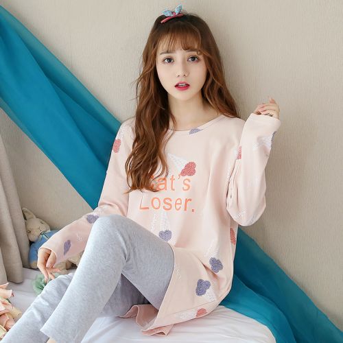 Pyjama pour femme en Coton à manches longues - Ref 2992987