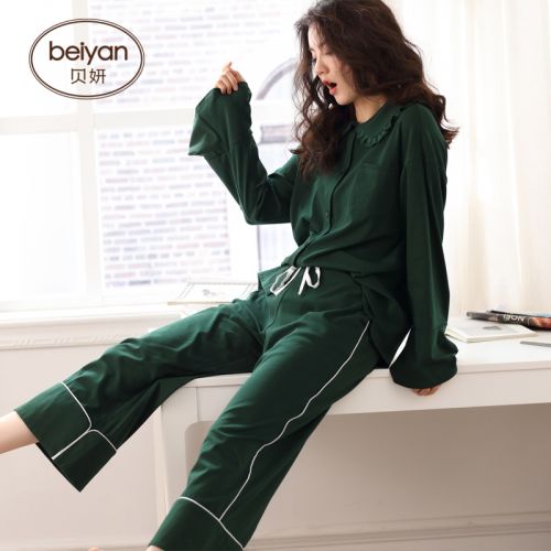 Pyjama pour femme en Coton à manches longues - Ref 2992988