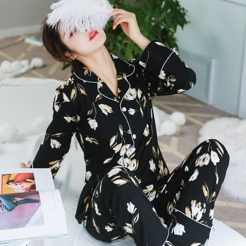 Pyjama pour femme en Coton à manches longues - Ref 2992992