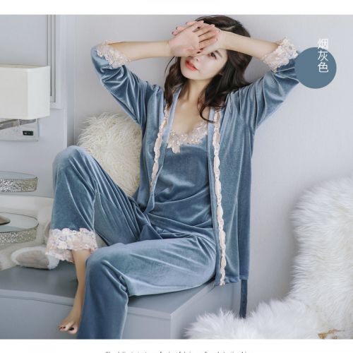 Pyjama pour femme en Coton à manches longues - Ref 2993017