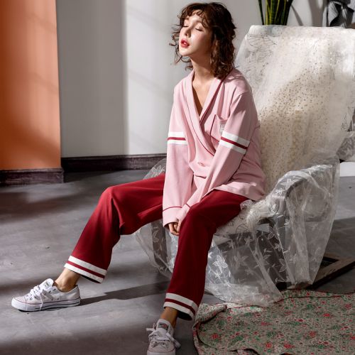 Pyjama pour femme en Coton à neuf manches - Ref 2993031