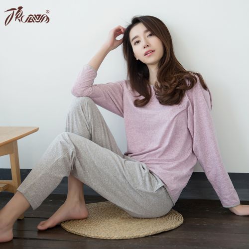 Pyjama pour femme en Coton à manches longues - Ref 2993054