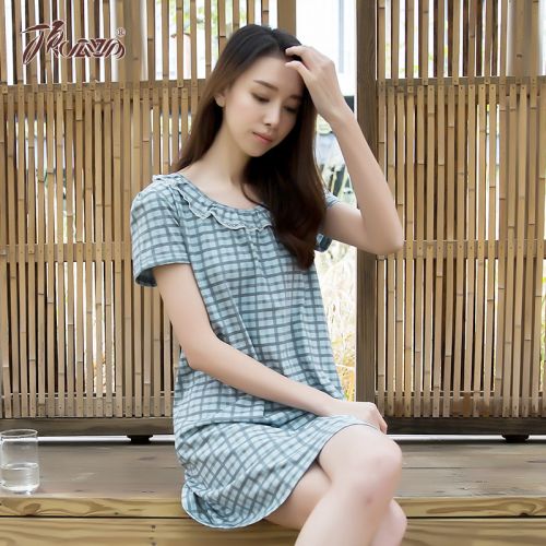Pyjama pour femme en Coton à manche courte - Ref 2993056