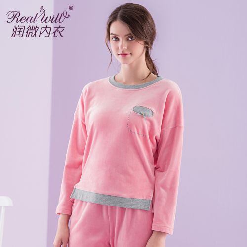 Pyjama pour femme REALWILL à manches longues - Ref 2993063