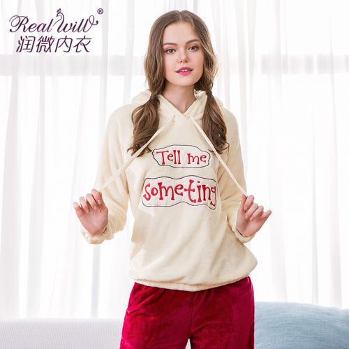 Pyjama pour femme REALWILL en Polyester à manches longues - Ref 2993068