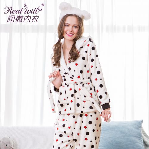 Pyjama pour femme REALWILL en Polyester à manches longues - Ref 2993071