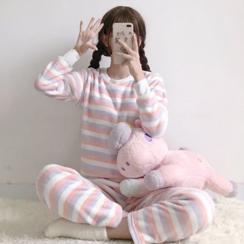Pyjama pour femme à manches longues - Ref 2993074