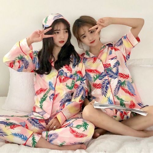 Pyjama pour femme en Polyester à manche courte - Ref 2993082