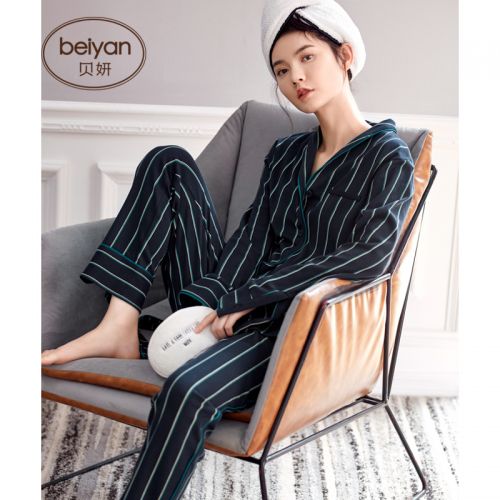 Pyjama pour femme en Coton à manches longues - Ref 2993111