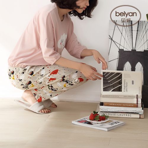 Pyjama pour femme en Coton à manches - Ref 2993132