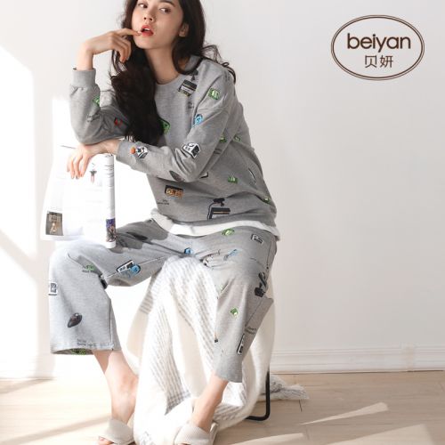 Pyjama pour femme en Coton à manches longues - Ref 2993155